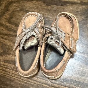 Sperry Topsider Tan Kids Shoes